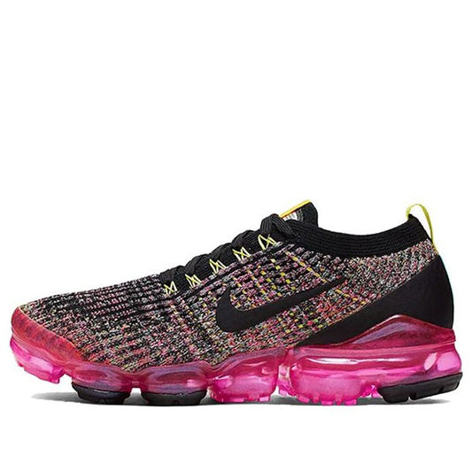 Nike Womens Air VaporMax Flyknit 3 'Black Pink Blast' Black/Pink Blast/Hyper Turquoise/Black AJ6910-006 KICKSOVER