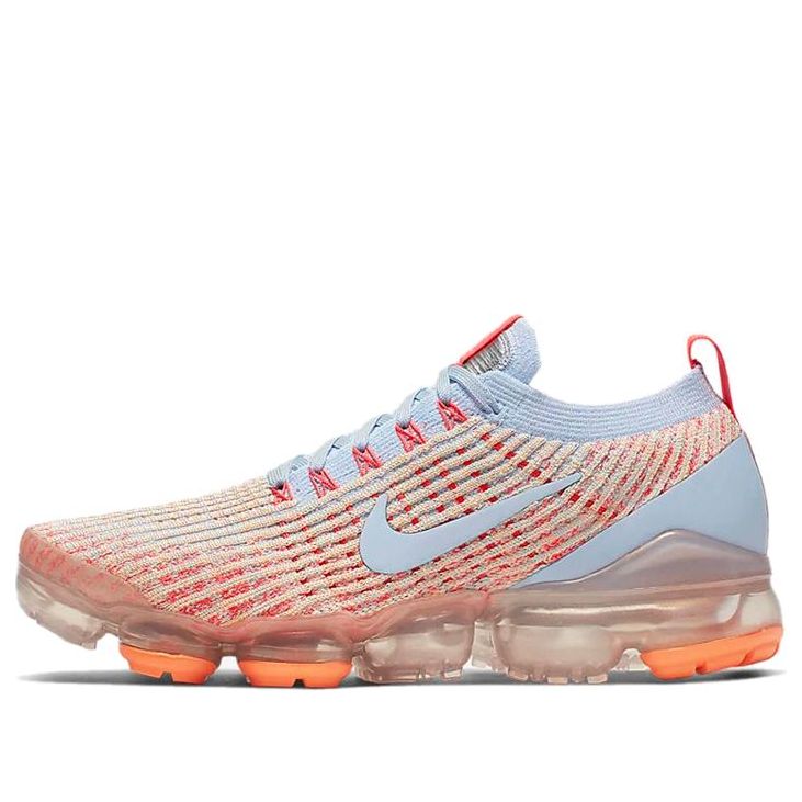 Nike Womens Air VaporMax Flyknit 3 'Blue Orange' Hydrogen Blue/Orange Pulse/Red Orbit/Hydrogen Blue AJ6910-400