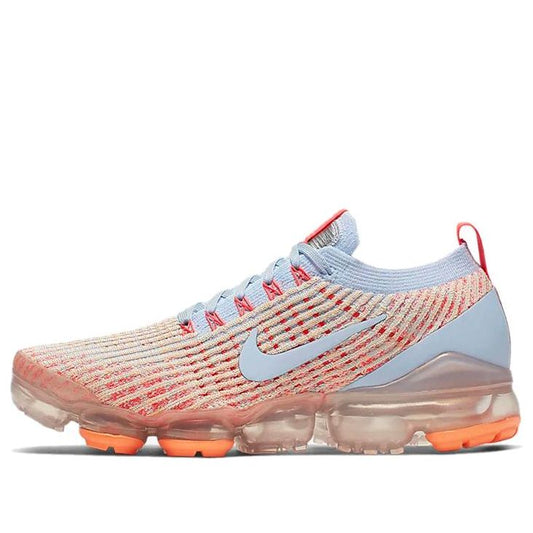 Nike Womens Air VaporMax Flyknit 3 'Blue Orange' Hydrogen Blue/Orange Pulse/Red Orbit/Hydrogen Blue AJ6910-400 KICKSOVER