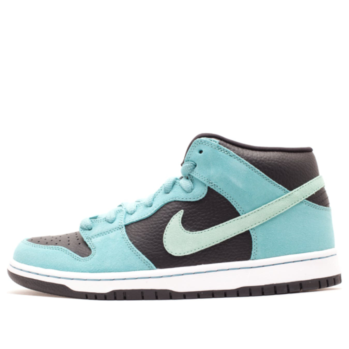 Nike Dunk Mid Pro SB Skateboard 'Sea Crystal' Black/Medium Mint -Sea Crystal 314383-033 sneakmarks