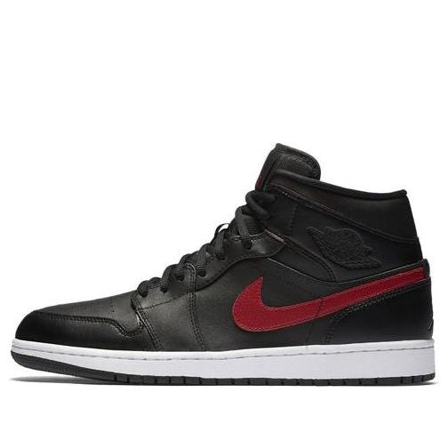 Air Jordan 1 Mid BG Black Gym Red 554725-009