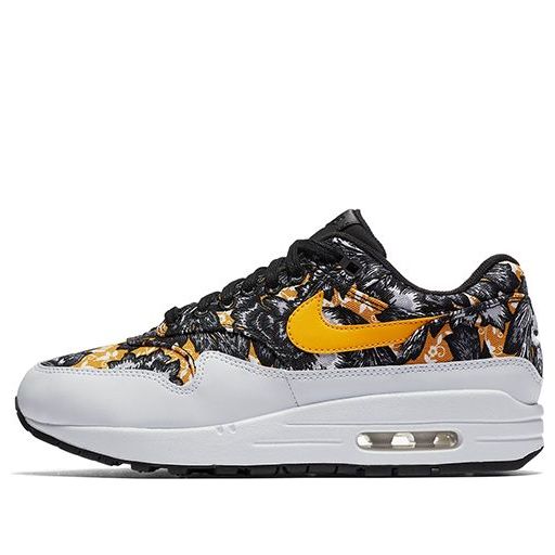 Womens Air Max 1 'Floral' White/University Gold/Black 633737-100