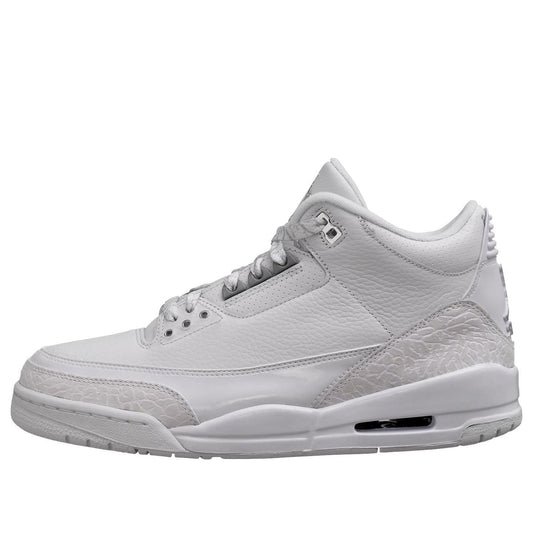 Air Jordan 3 Retro 'Pure Money' White/Metallic Silver 136064-103