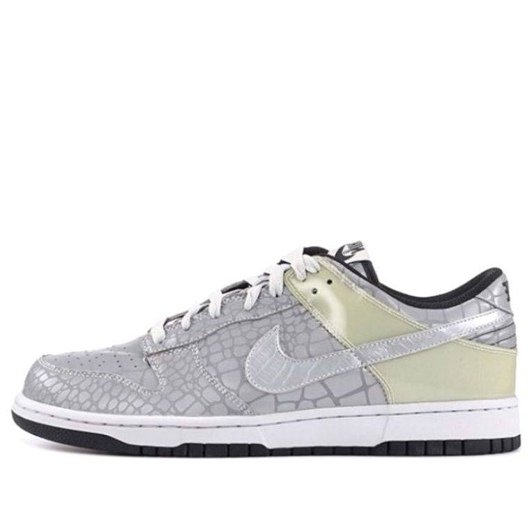 Nike Dunk Low Metallic Silver/Black-Neutral Grey 309431-904 sneakmarks