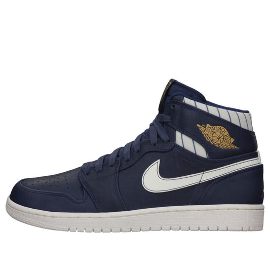 Air Jordan 1 Retro High 'Jeter' Midnight Navy/Metallic Gold-Sail 715854-402