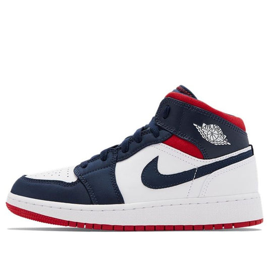 Air Jordan 1 Mid GS 'USA Olympic' SE USA (GS) BQ6931-104