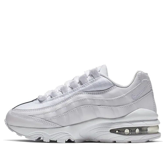 Nike Air Max 95 GS 'White Metallic Silver' White/Metallic Silver-Pure Platinum-White 905348-104 sneakmarks