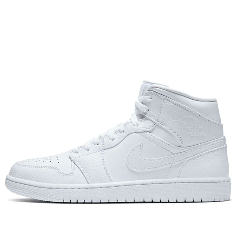 Air Jordan 1 Mid Triple White 554724-130