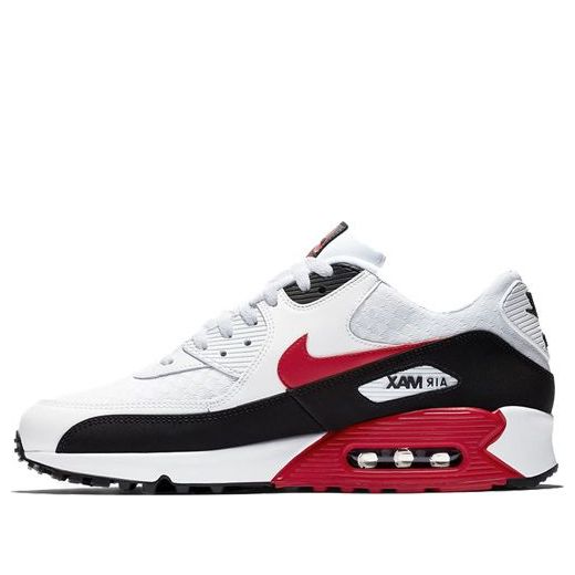 Nike Air Max 90 'Black University Red' White/University Red-Black BV2522-100 KICKSOVER