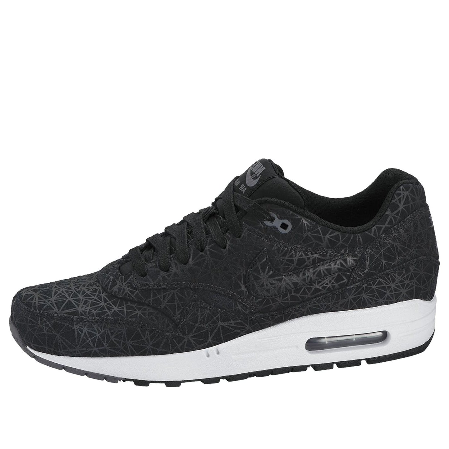 Nike Air Max 1 Prm 'Geometric' Black/Black/Dark Grey/White 512033-005 KICKSOVER