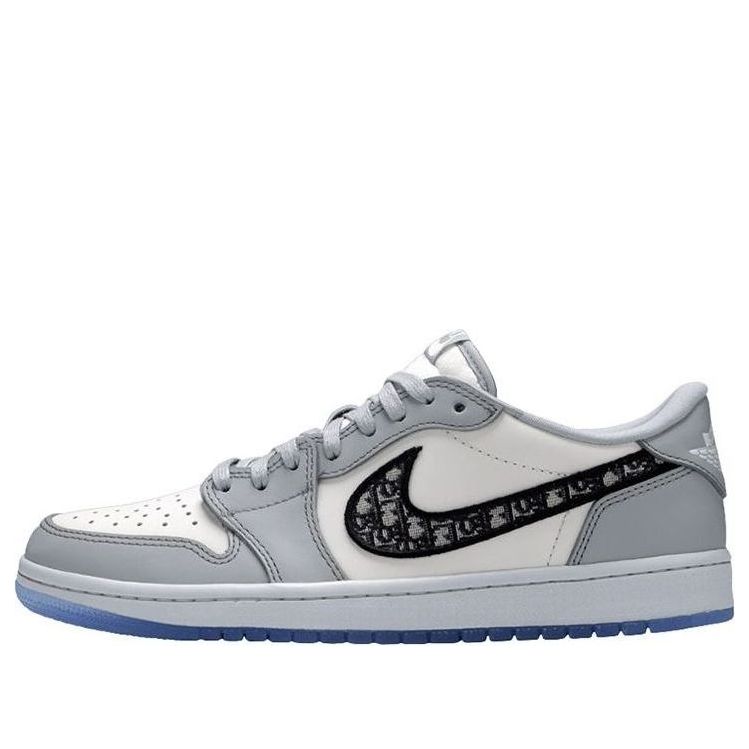 Dior x Air Jordan 1 Low ‘White Grey’