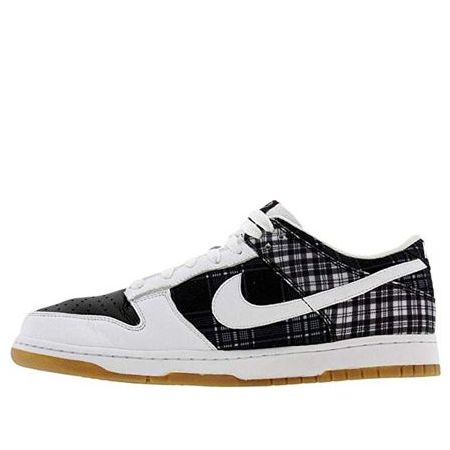 Nike Dunk Low Plaid White Black (W) 308608-101 sneakmarks