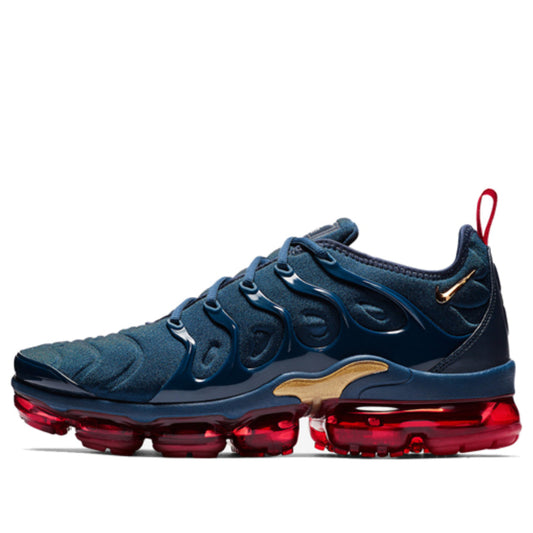 Nike Air VaporMax Plus 'Midnight Navy' Midnight Navy/Metallic Gold-Black-University Red 924453-405 KICKSOVER