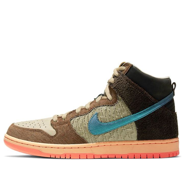 Nike Concepts x Dunk High Pro SB Skateboard 'Duck' Rattan/Parachute Beige/Orange Chalk/Baroque Brown DC6887-200 sneakmarks