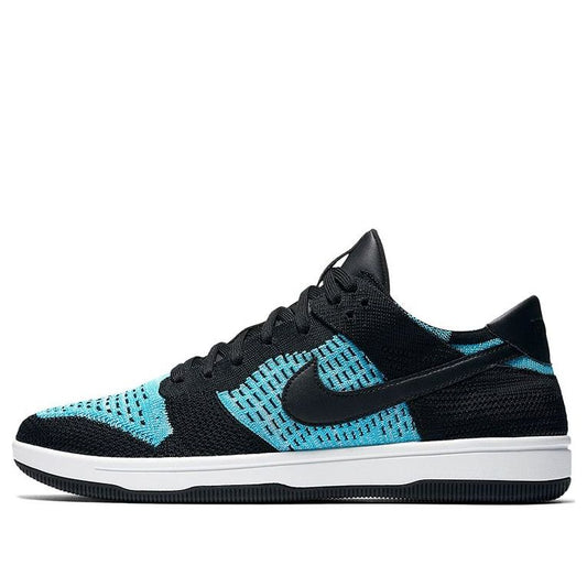 Nike Dunk Low Flyknit Black Chlorine Blue 917746-001 sneakmarks