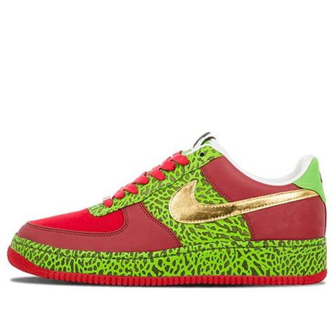 Nike Air Force 1 Low Supreme I/O 'Questlove' Varsity Red/Mtllc Gold-Mn Grn 318931-671