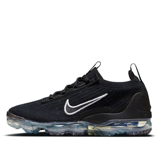 Nike Womens Air Vapormax Flyknit 2021 Black Metallic Silver DC4112-002 KICKSOVER