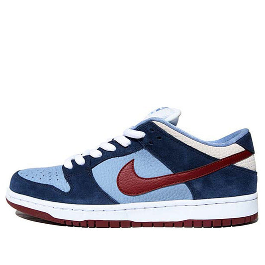 Nike FTC x Dunk Low Premium SB Skateboard 'Finally' Midnight Navy/Team Red-Work Blue 313170-463 sneakmarks