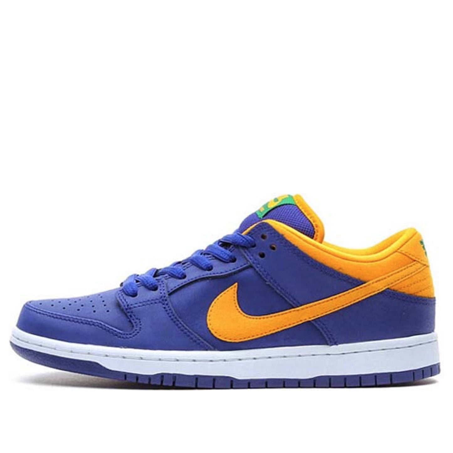 Nike Dunk Low Pro SB Skateboard 'Royal Blue Midas Gold' Deep Royal Blue/Pine Gren/Midas Gold 304292-473 sneakmarks