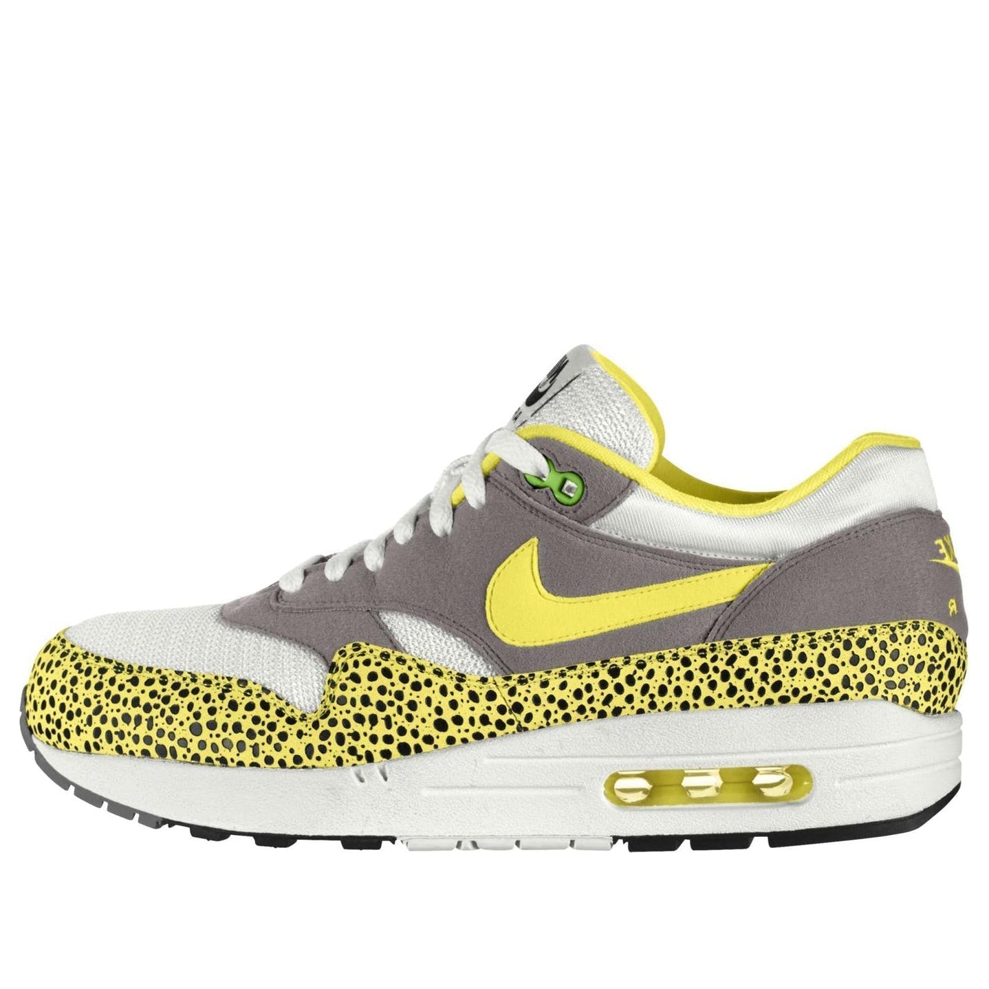 Nike Air Max 1 QS 'Safari Pack - Voltage Yellow' White/Voltage Yellow/Metallic Pewter 308866-171 KICKSOVER