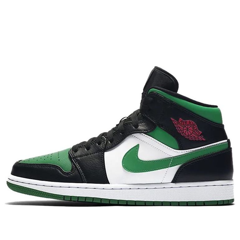 Air Jordan 1 Mid Green Toe 554724-067