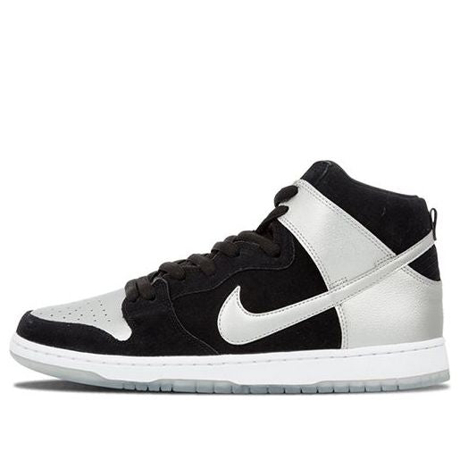 Nike Dunk High Pro SB Skateboard 'Tin Man' Black/Metallic Silver-Black 305050-023 sneakmarks