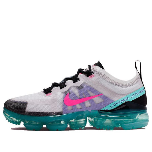 Nike Womens Air VaporMax 2019 'South Beach' Platinum Tint/Pink Blast-Aurora Green AR6632-005 KICKSOVER