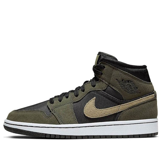 Womens WMNS Air Jordan 1 Mid Military Olive BQ6472-030