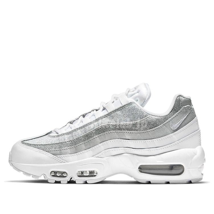 Nike Womens Air Max 95 'White Metallic Silver' White/White/Metallic Silver DH3857-100