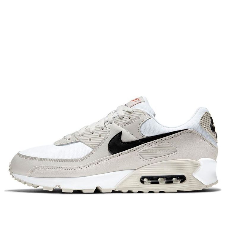 Nike Air Max 90 'Light Bone' White/Black/Light Bone/Team Orange DH4103-100 KICKSOVER