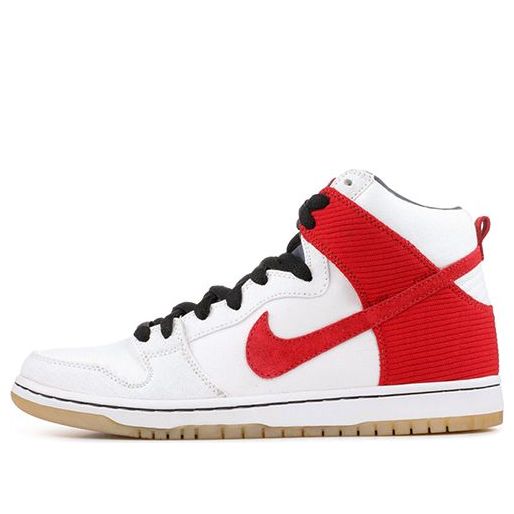 Nike Dunk High Pro SB Skateboard 'Cheech And Chong' White/Varsity Red-Medium Denim-Black 305050-100