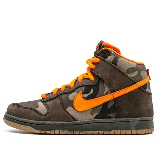 Nike Dunk High Pro SB Skateboard 'Brian Anderson' Sable Green/Safety Orange 305050-281 sneakmarks