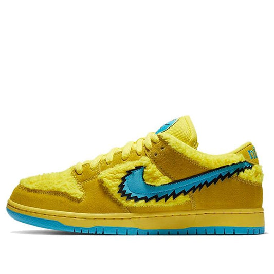 Nike SB Skateboard Dunk Low Grateful Dead Bears - Yellow CJ5378-700 sneakmarks