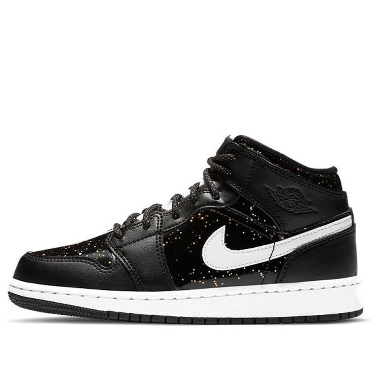 Air Jordan 1 Mid SE GS Black Glitter AV5174-001