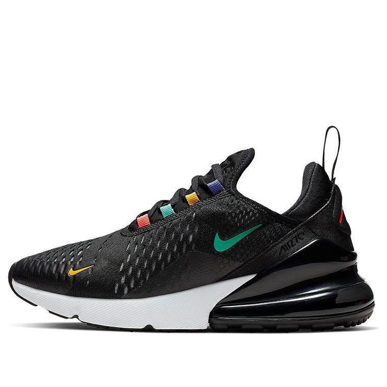 Nike Womens Air Max 270 'Black Flash Crimson' Black/Flash Crimson-University Gold AH6789-023