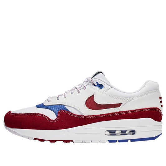 Nike Air Max 1 Premium 'Puerto Rico' White/Gym Red/Racer Blue CJ1621-100