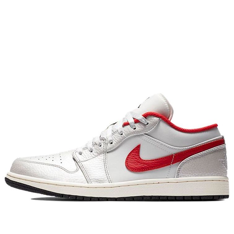 Air Jordan 1 Low 'Night Track' Sail/Metallic Silver/Varsity Red/Black DA4668-001