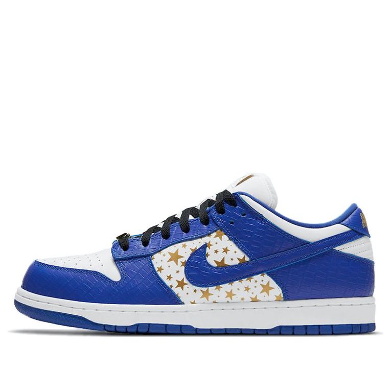 Nike SB Skateboard Dunk Low x Supreme Hyper Blue DH3228-100 sneakmarks