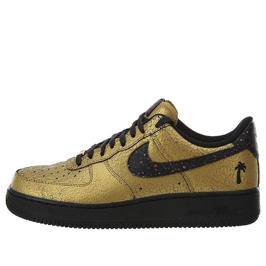 Nike Air Force 1 Low 'Caribana Festival' Metallic Gold/Black-Black-Red Orbit AV3219-700