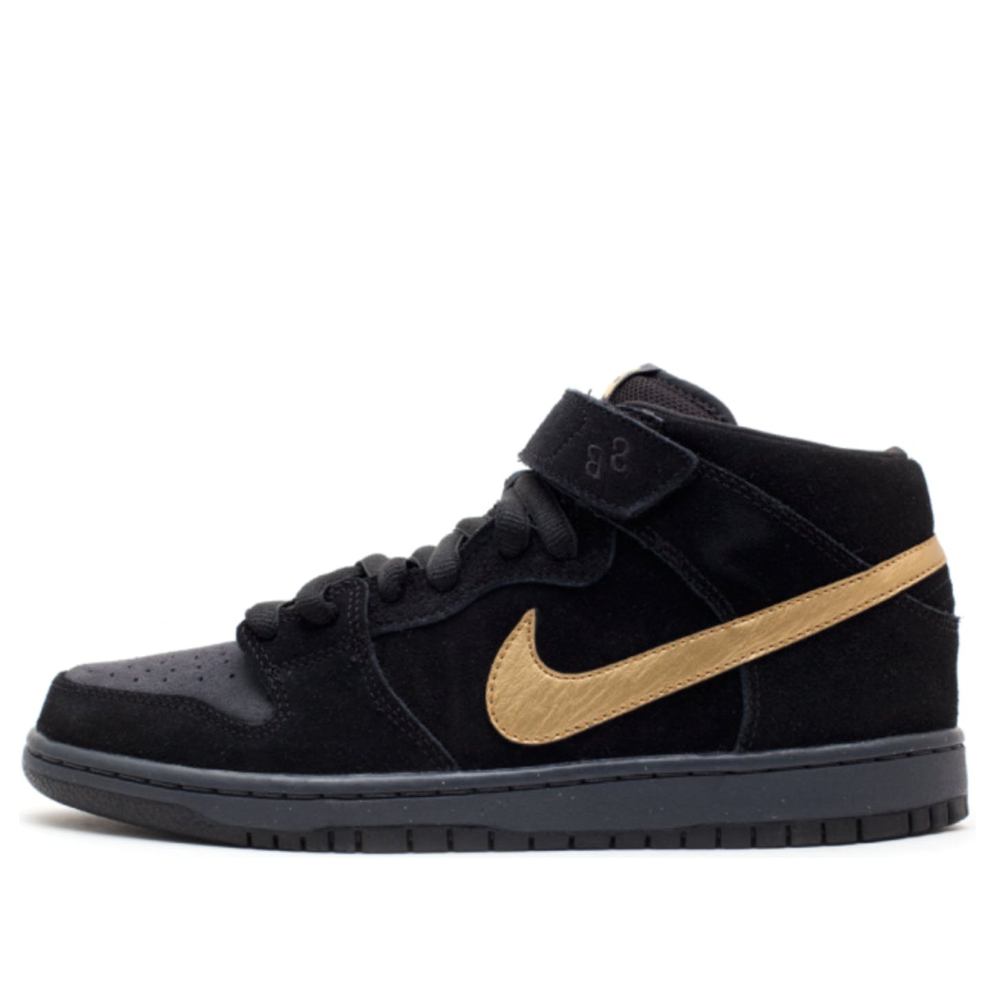 Nike Dunk Mid Pro Sb Dark Obsidian/Metallic Gold 314383-474