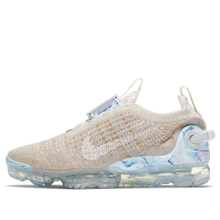 Nike Womens Air VaporMax 2020 Flyknit 'Oatmeal' Oatmeal/White/Light Bone/Hydrogen Blue CT1933-100