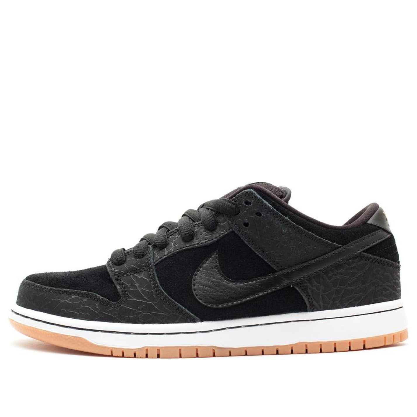 Nike Dunk Low Premium SB Skateboard QS 'Nontourage' Black/Black-White-Gum Medium Brown 504750-040 sneakmarks