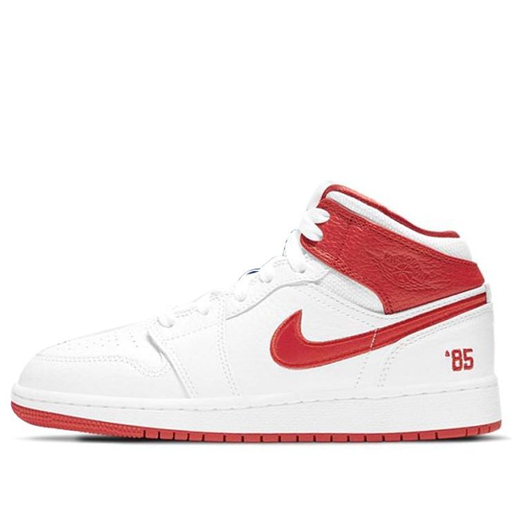 Air Jordan 1 Mid 85 GS White Red Blue DH0200-100