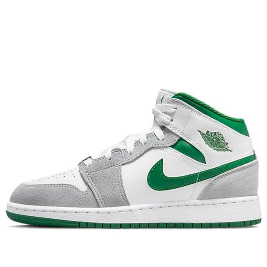 Air Jordan 1 Mid (GS) White Pine Green Smoke Grey (GS) DC7248-103