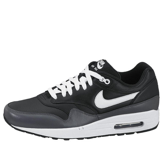 Nike Air Max 1 Leather 'Black Grey White' Black/White/Dark Grey 654466-001