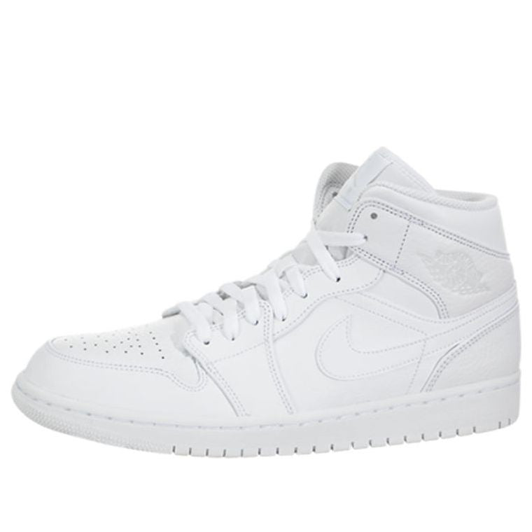 Air Jordan 1 Mid Triple White 554724-109