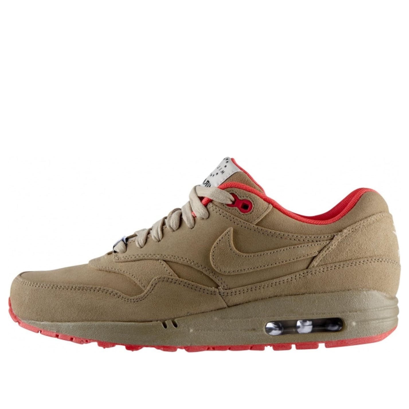 Nike Air Max 1 Milano QS 'Milan' Linen/Linen/Atomic Red/Sail 587922-226