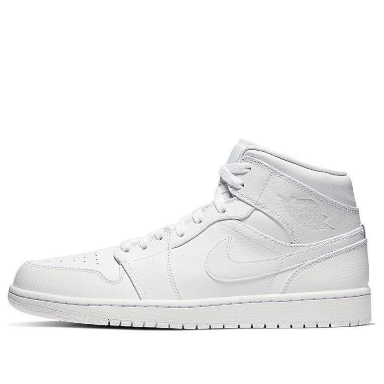 Air Jordan 1 Mid Triple White 554724-126