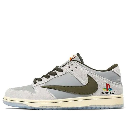 Nike x Travis Scott x PlayStation Dunk Low ‘Grey White