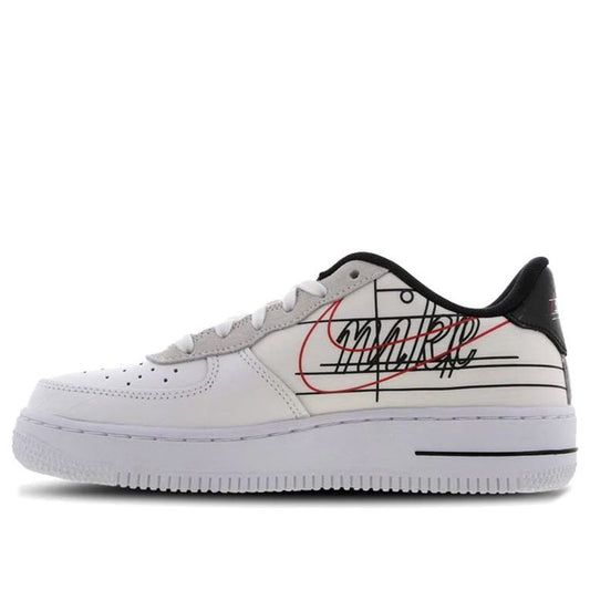 Nike Air Force 1 Low GS 'Script Swoosh' White/Red/Black CK9707-100